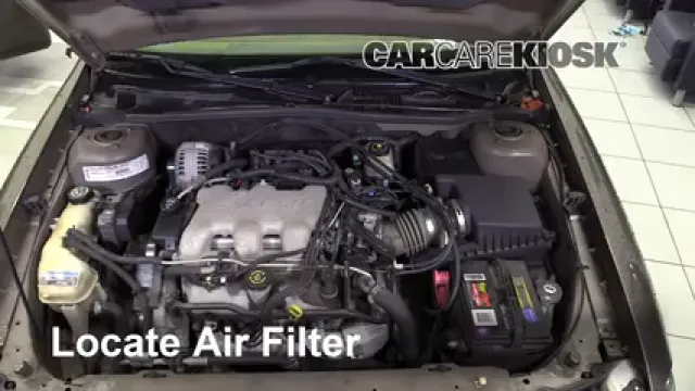 2002 Chevrolet Malibu LS 3.1L V6 Filtre à air (moteur) Changement